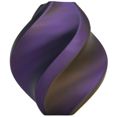 PLA Silk Prof Lab Tri Color preto dourado roxo 1.75mm 1Kg