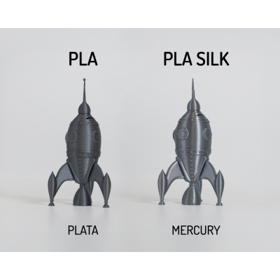 PLA Silk Winkle Prateado 1.75mm 1Kg